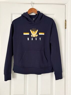 Under Armour US Navy Crest Pullover Hoodie - Mens Medium - New Without Tags